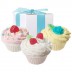 Fizzy Baker Cupcake Trio Bath Bomb  1